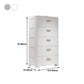 Grijze/witte lingerie kist eigentijdse plastic kist met laden voor slaapkamer