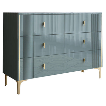 Glam Wood Chest with Stone Top Chest with Drawers for Bedroom Green Clearhalo 'Bedroom Furniture' 'Dressers & Chests' 'dressers_chests' 'furn' 'furn_dressers_chests' 'Furniture' 5623359