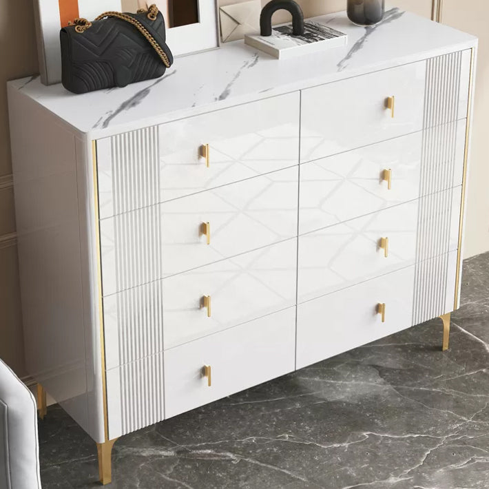 Glam Wood Chest with Stone Top Chest with Drawers for Bedroom Clearhalo 'Bedroom Furniture' 'Dressers & Chests' 'dressers_chests' 'furn' 'furn_dressers_chests' 'Furniture' 5623361