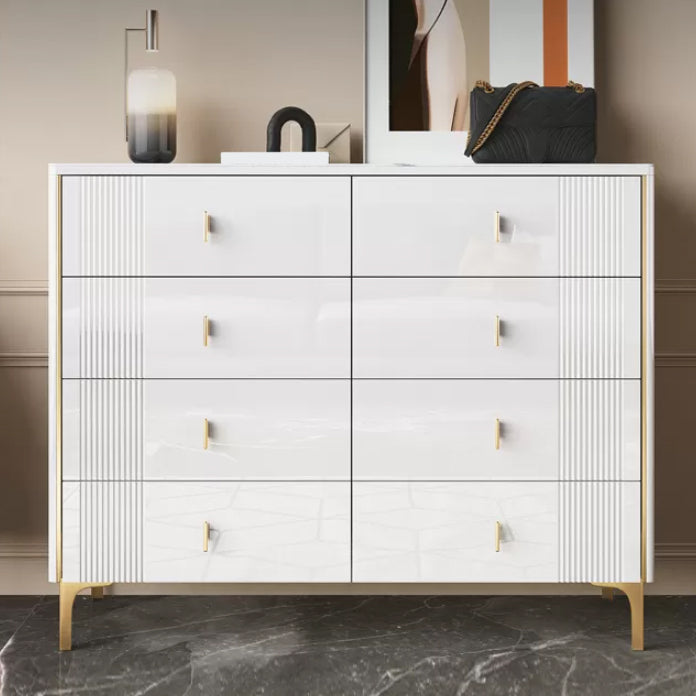 Glam Wood Chest with Stone Top Chest with Drawers for Bedroom Clearhalo 'Bedroom Furniture' 'Dressers & Chests' 'dressers_chests' 'furn' 'furn_dressers_chests' 'Furniture' 5623362
