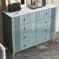 Glam Wood Chest with Stone Top Chest with Drawers for Bedroom Clearhalo 'Bedroom Furniture' 'Dressers & Chests' 'dressers_chests' 'furn' 'furn_dressers_chests' 'Furniture' 5623365