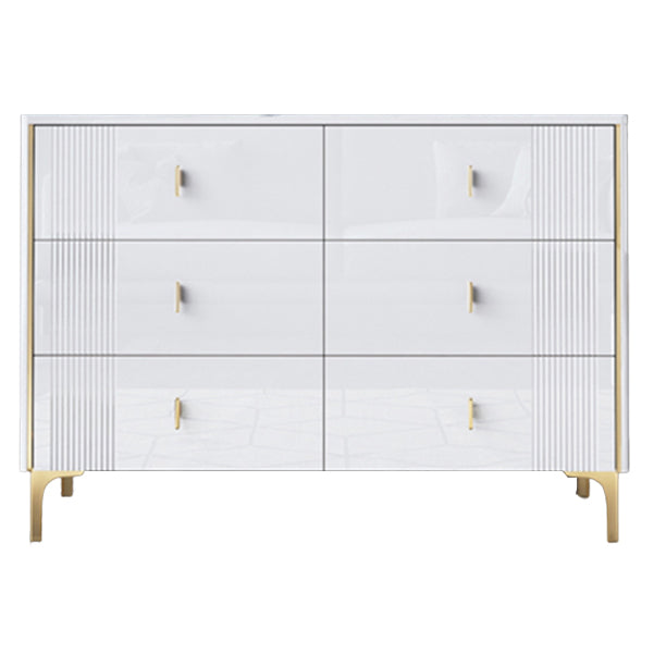 Glam Wood Chest with Stone Top Chest with Drawers for Bedroom White Clearhalo 'Bedroom Furniture' 'Dressers & Chests' 'dressers_chests' 'furn' 'furn_dressers_chests' 'Furniture' 5623367