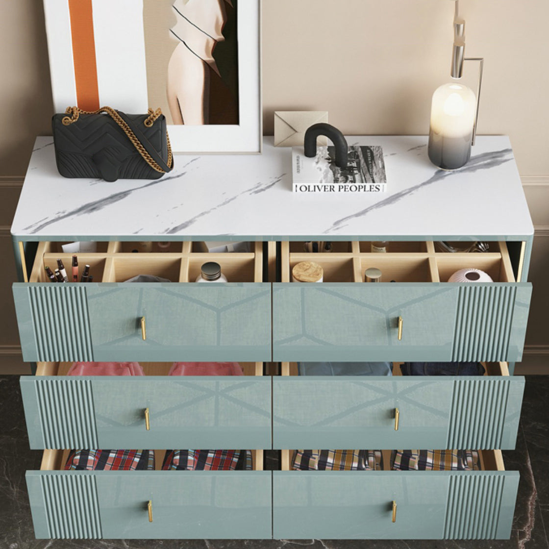 Glam Wood Chest with Stone Top Chest with Drawers for Bedroom Clearhalo 'Bedroom Furniture' 'Dressers & Chests' 'dressers_chests' 'furn' 'furn_dressers_chests' 'Furniture' 5623375