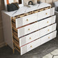 Glam Wood Chest with Stone Top Chest with Drawers for Bedroom Clearhalo 'Bedroom Furniture' 'Dressers & Chests' 'dressers_chests' 'furn' 'furn_dressers_chests' 'Furniture' 5623377
