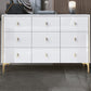 Glam Wood Chest with Stone Top Chest with Drawers for Bedroom Clearhalo 'Bedroom Furniture' 'Dressers & Chests' 'dressers_chests' 'furn' 'furn_dressers_chests' 'Furniture' 5623380