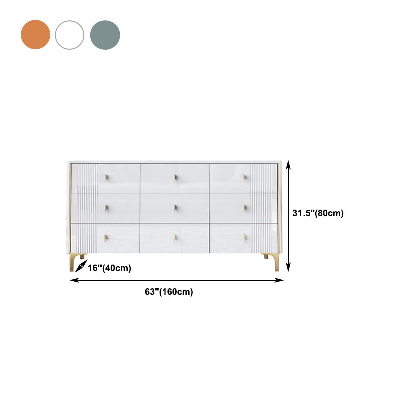 Glam Wood Chest with Stone Top Chest with Drawers for Bedroom Clearhalo 'Bedroom Furniture' 'Dressers & Chests' 'dressers_chests' 'furn' 'furn_dressers_chests' 'Furniture' 5623382
