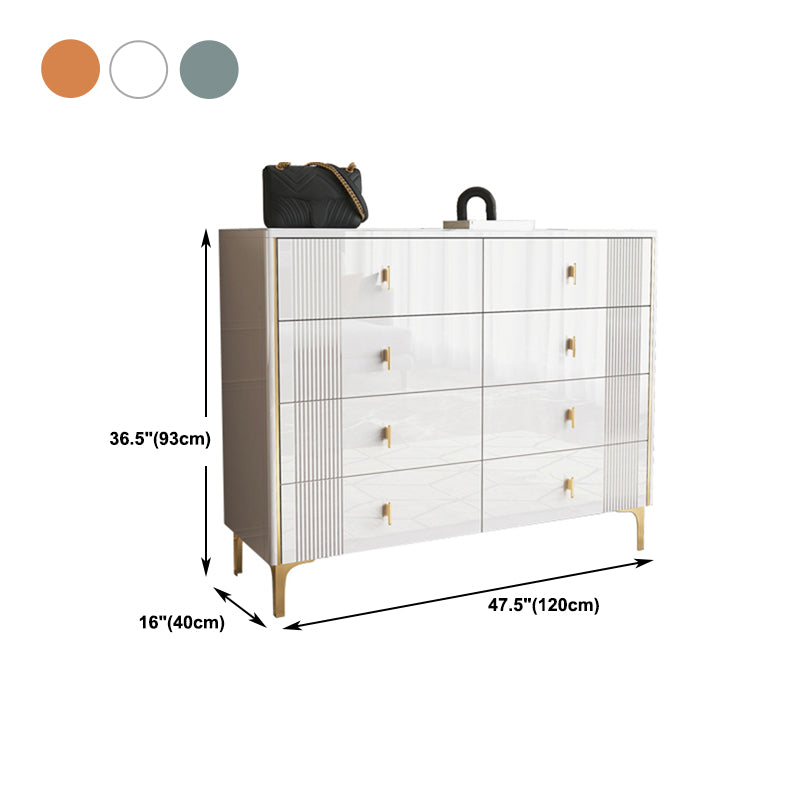 Glam Wood Chest with Stone Top Chest with Drawers for Bedroom Clearhalo 'Bedroom Furniture' 'Dressers & Chests' 'dressers_chests' 'furn' 'furn_dressers_chests' 'Furniture' 5623383