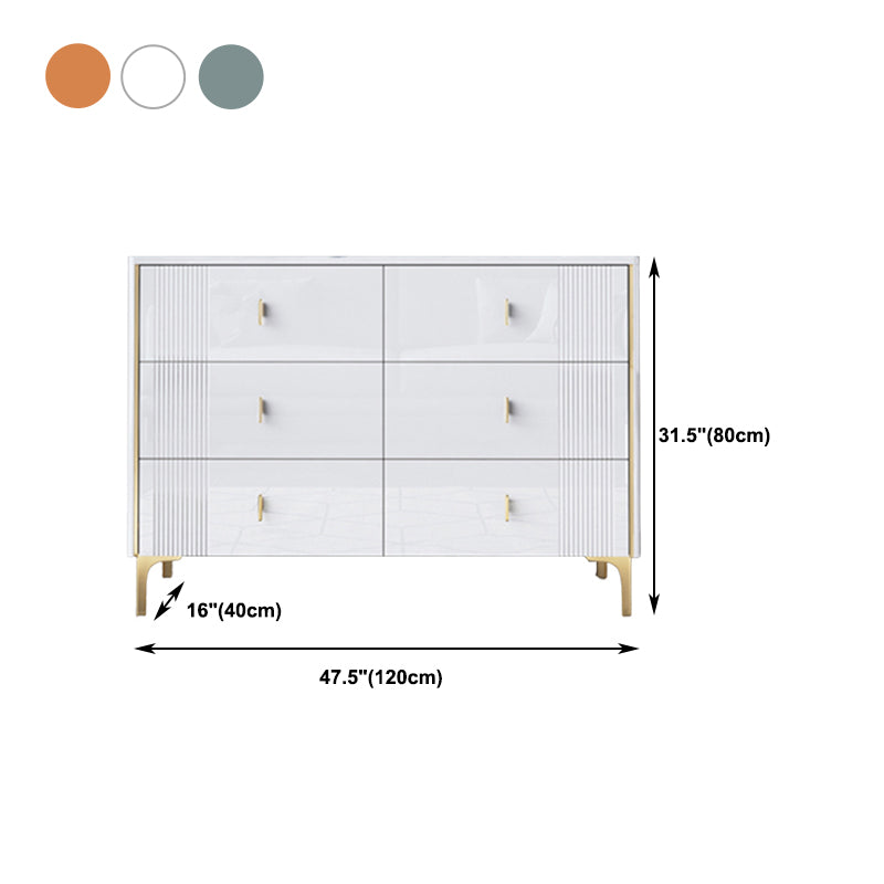 Glam Wood Chest with Stone Top Chest with Drawers for Bedroom Clearhalo 'Bedroom Furniture' 'Dressers & Chests' 'dressers_chests' 'furn' 'furn_dressers_chests' 'Furniture' 5623384