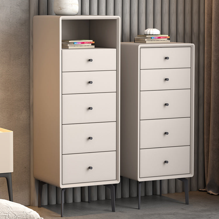 Cómoda de lencería con patas de metal, cómoda contemporánea con cajones para dormitorio