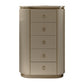 Lingerie Chest Contemporary Wood Dresser with Drawers for Bedroom 31"L x 16"W x 43"H Champagne Clearhalo 'Bedroom Furniture' 'Dressers & Chests' 'dressers_chests' 'furn' 'furn_dressers_chests' 'Furniture' 5623481