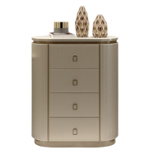 Lingerie Chest Contemporary Wood Dresser with Drawers for Bedroom 31"L x 16"W x 35"H Champagne Clearhalo 'Bedroom Furniture' 'Dressers & Chests' 'dressers_chests' 'furn' 'furn_dressers_chests' 'Furniture' 5623483