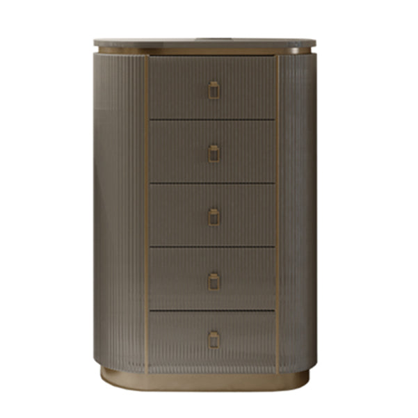 Lingerie Chest Contemporary Wood Dresser with Drawers for Bedroom 31"L x 16"W x 43"H Coffee Clearhalo 'Bedroom Furniture' 'Dressers & Chests' 'dressers_chests' 'furn' 'furn_dressers_chests' 'Furniture' 5623485