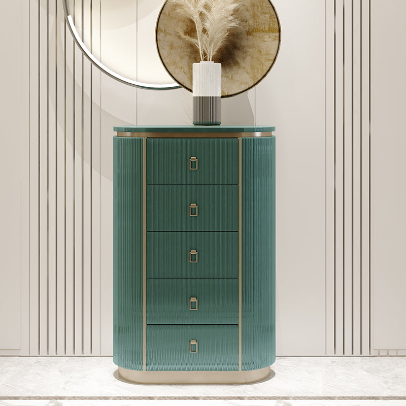 Lingerie Chest Contemporary Wood Dresser with Drawers for Bedroom 31"L x 16"W x 43"H Green Clearhalo 'Bedroom Furniture' 'Dressers & Chests' 'dressers_chests' 'furn' 'furn_dressers_chests' 'Furniture' 5623493