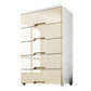 Lingerie Chest Contemporary Plastic Chest with Drawers for Bedroom 24"L x 12"W x 32"H Khaki Clearhalo 'Bedroom Furniture' 'Dressers & Chests' 'dressers_chests' 'furn' 'furn_dressers_chests' 'Furniture' 5623515