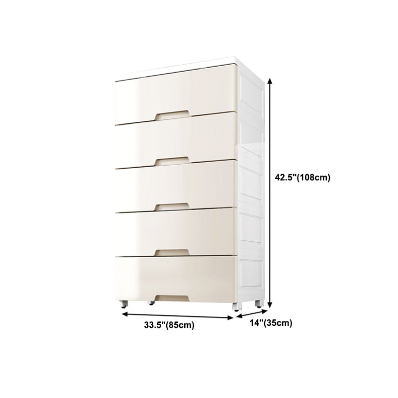 Lingerie Chest Contemporary Plastic Chest with Drawers for Bedroom Clearhalo 'Bedroom Furniture' 'Dressers & Chests' 'dressers_chests' 'furn' 'furn_dressers_chests' 'Furniture' 5623521