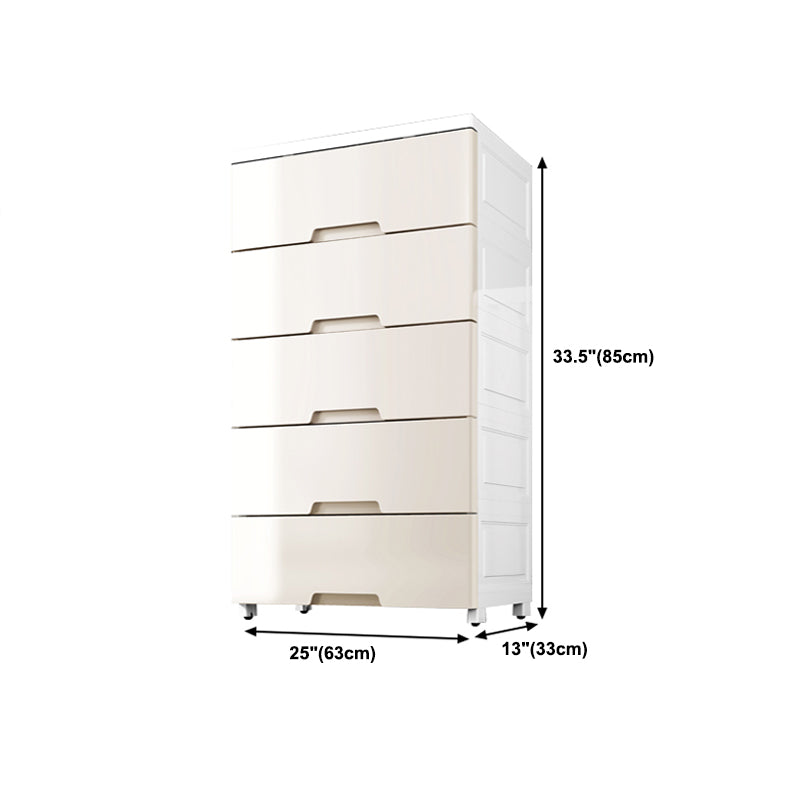 Lingerie Chest Contemporary Plastic Chest with Drawers for Bedroom Clearhalo 'Bedroom Furniture' 'Dressers & Chests' 'dressers_chests' 'furn' 'furn_dressers_chests' 'Furniture' 5623523