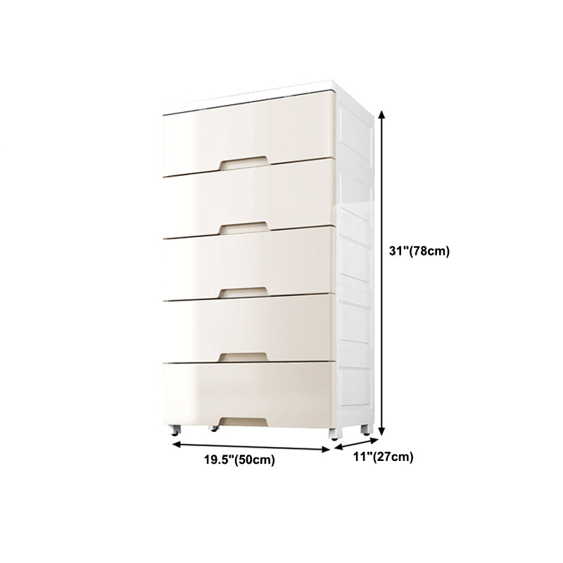 Lingerie Chest Contemporary Plastic Chest with Drawers for Bedroom Clearhalo 'Bedroom Furniture' 'Dressers & Chests' 'dressers_chests' 'furn' 'furn_dressers_chests' 'Furniture' 5623524