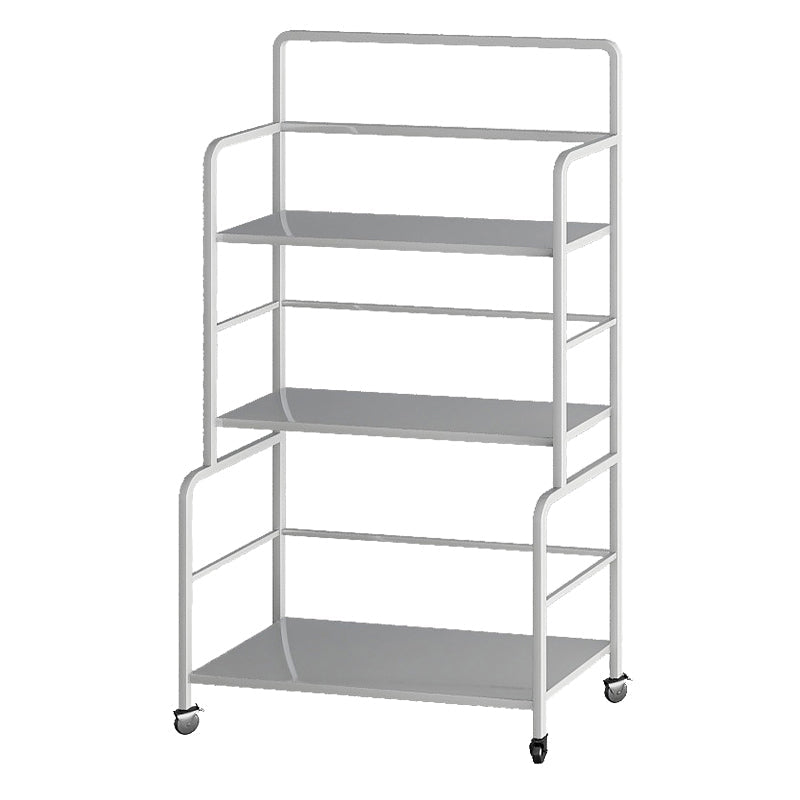Etagere Iron Bookshelf Open Back Modern Bookcase With Rectangular Shelves