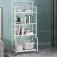 Etagere Iron Bookshelf Open Back Modern Bookcase With Rectangular Shelves