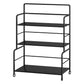 Etagere Iron Bookshelf Open Back Modern Bookcase With Rectangular Shelves