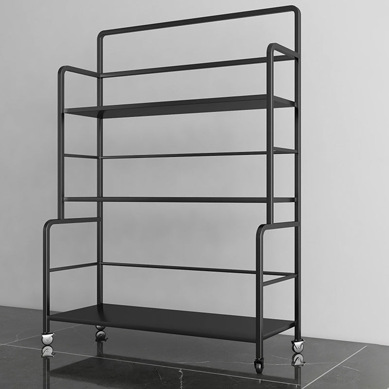 Etagere Iron Bookshelf Open Back Modern Bookcase With Rectangular Shelves