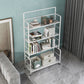 Etagere Iron Bookshelf Open Back Modern Bookcase With Rectangular Shelves