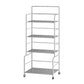 Etagere Iron Bookshelf Open Back Modern Bookcase With Rectangular Shelves