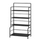 Etagere Iron Bookshelf Open Back Modern Bookcase With Rectangular Shelves
