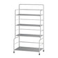 Etagere Iron Bookshelf Open Back Modern Bookcase With Rectangular Shelves