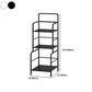 Etagere Iron Bookshelf Open Back Modern Bookcase With Rectangular Shelves