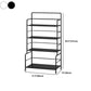 Etagere Iron Bookshelf Open Back Modern Bookcase With Rectangular Shelves