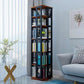 3/4/6-Shelf Contemporary Bookcase Metal Book Shelf Wooden Shelves for Living Room