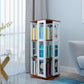 3/4/6-Shelf Contemporary Bookcase Metal Book Shelf Wooden Shelves for Living Room