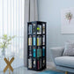3/4/6-Shelf Contemporary Bookcase Metal Book Shelf Wooden Shelves for Living Room