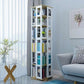 3/4/6-Shelf Contemporary Bookcase Metal Book Shelf Wooden Shelves for Living Room