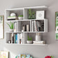 Floating Wall Mounted Shelf Bookcase Soild Wood Book Shelf for Study Room
