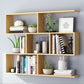 Floating Wall Mounted Shelf Bookcase Soild Wood Book Shelf for Study Room