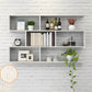 Floating Wall Mounted Shelf Bookcase Soild Wood Book Shelf for Study Room