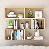 Floating Wall Mounted Shelf Bookcase Soild Wood Book Shelf for Study Room