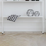 Etagere Metal Bookshelf 2-tier Open Back Modern Bookcase in Burnish