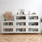 Urban Closed Back Standard Wood Shelf Bookcase for Living Room