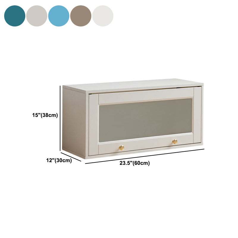 Urban Closed Back Standard Wood Shelf Bookcase for Living Room