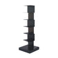 13.8" Wide Corner Shelf Bookcase Modern Metal Bookcase Multi Tiers Closed Back