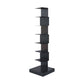 13.8" Wide Corner Shelf Bookcase Modern Metal Bookcase Multi Tiers Closed Back
