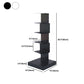 13.8" Wide Corner Shelf Bookcase Modern Metal Bookcase Multi Tiers Closed Back