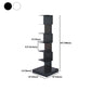 13.8" Wide Corner Shelf Bookcase Modern Metal Bookcase Multi Tiers Closed Back