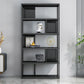 Modern Steel Bookcase Rectangular Shelves 71"H X 12" W Bookshelf for Office Clearhalo 'Bookcases' 'furn' 'furn_bookcases' 'Furniture' 'Office Furniture' 5623881