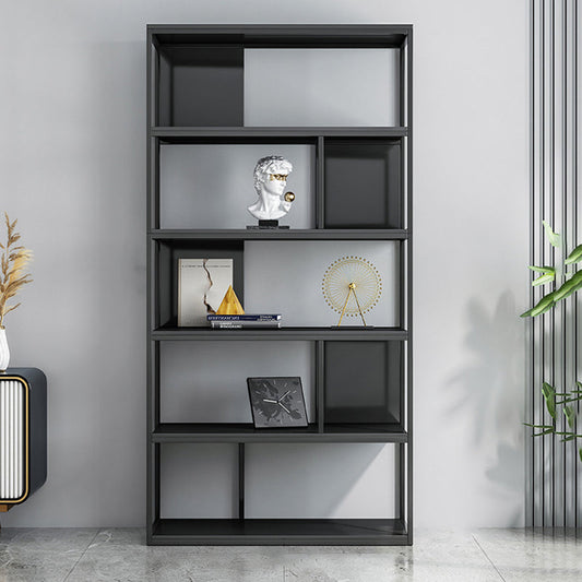 Modern Steel Bookcase Rectangular Shelves 71"H X 12" W Bookshelf for Office Clearhalo 'Bookcases' 'furn' 'furn_bookcases' 'Furniture' 'Office Furniture' 5623881