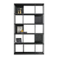 Modern Steel Bookcase Rectangular Shelves 71"H X 12" W Bookshelf for Office 31.5"L x 11.8"W x 70.1"H Black Clearhalo 'Bookcases' 'furn' 'furn_bookcases' 'Furniture' 'Office Furniture' 5623886