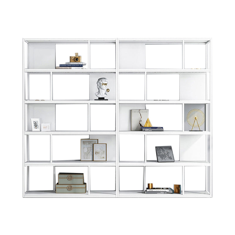 Modern Steel Bookcase Rectangular Shelves 71"H X 12" W Bookshelf for Office Clearhalo 'Bookcases' 'furn' 'furn_bookcases' 'Furniture' 'Office Furniture' 5623890